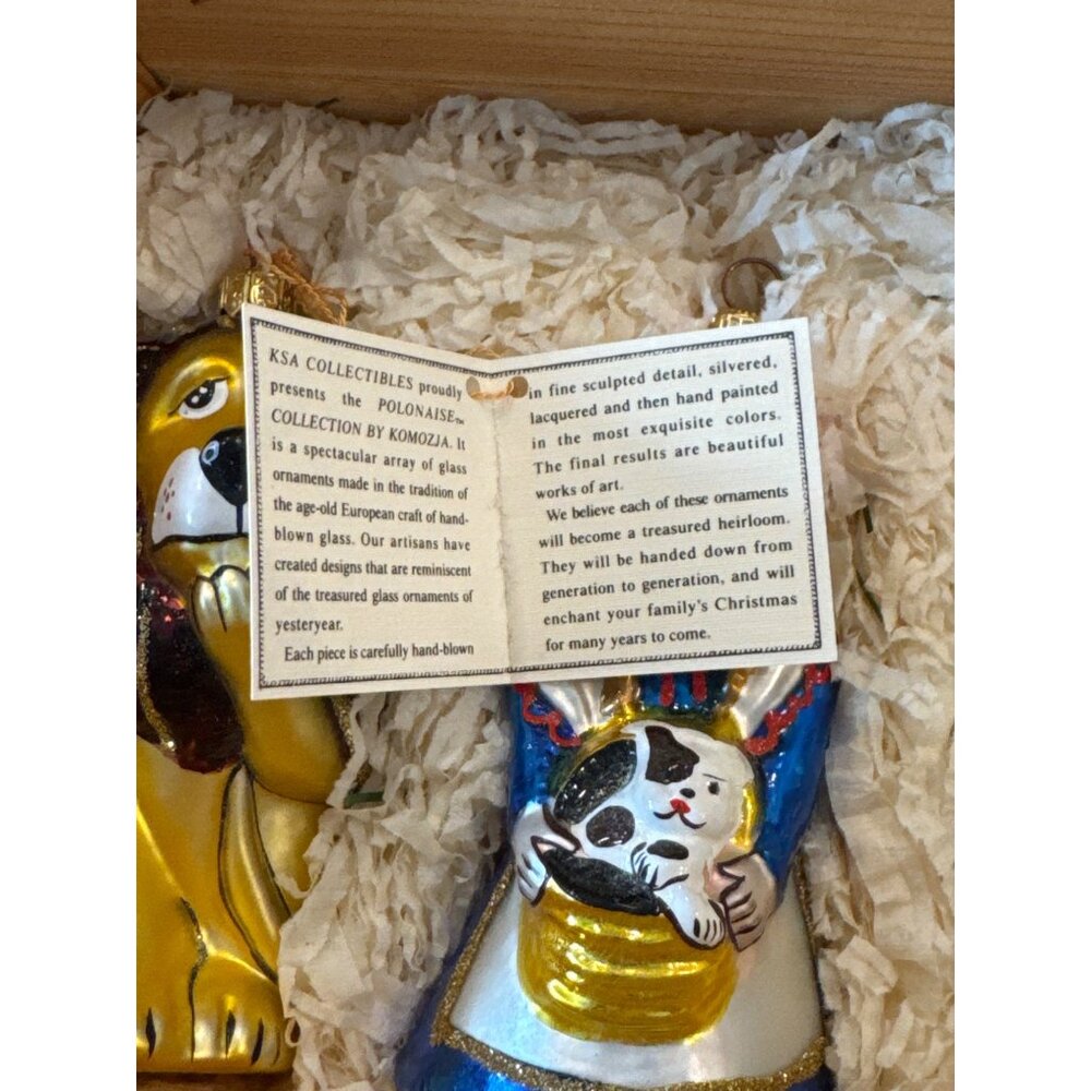 Vintage Kurt S. Adler Polonaise Wizard Of Oz Glass Ornament Set Handcrafted Pola - Picture 6 of 15